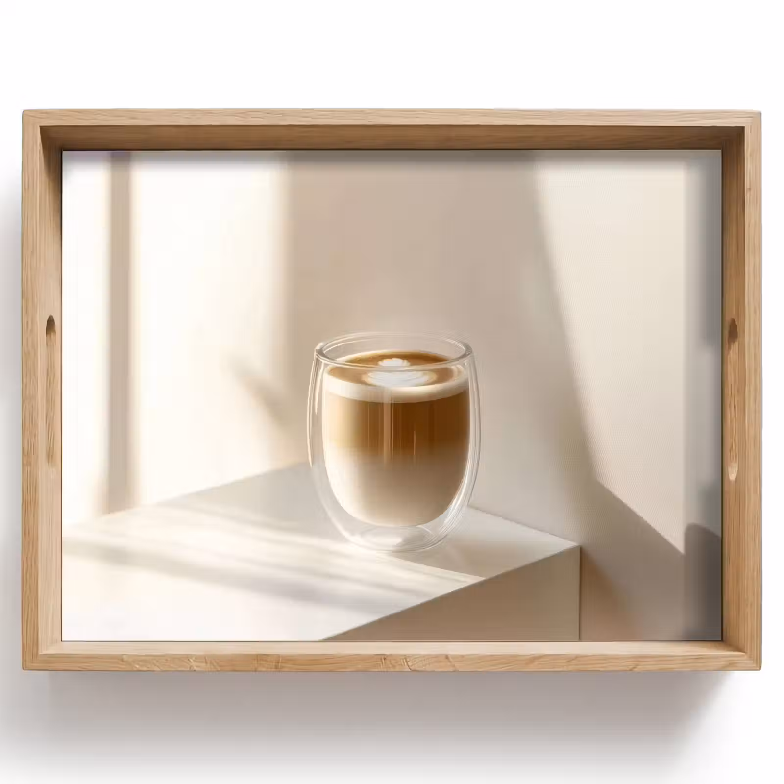 Tray - Mug - Latte - Minimalist - Shadow — 1