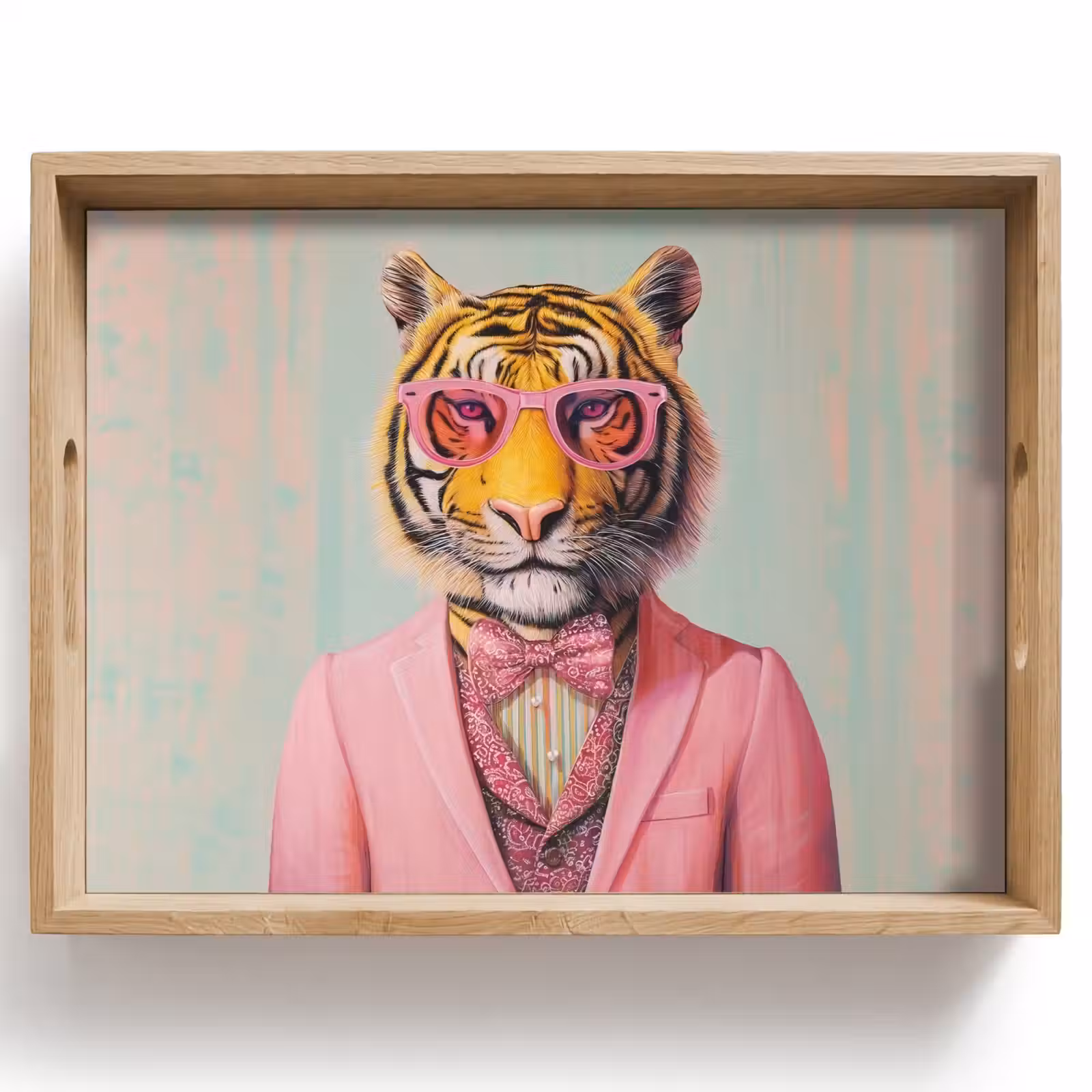 Tray - Tiger - Bow - Jacket - Pink — 1