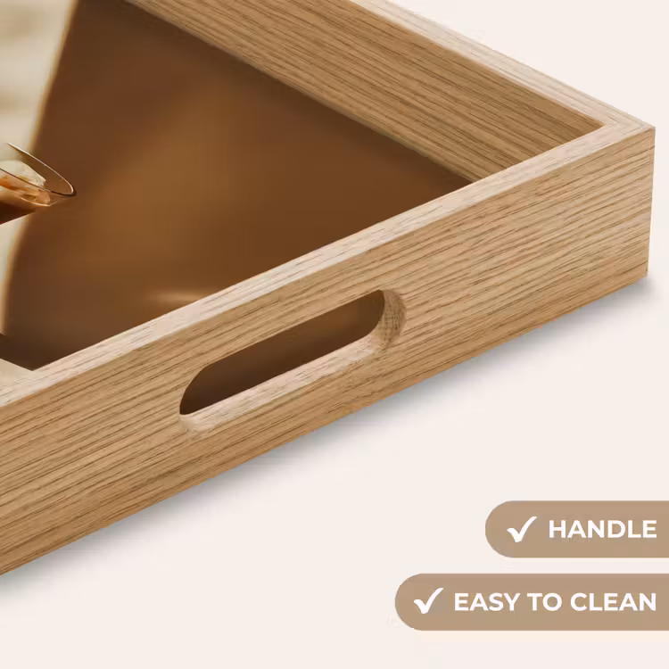 Tray - Glass - Iced Coffee - Shade - Brown — 9