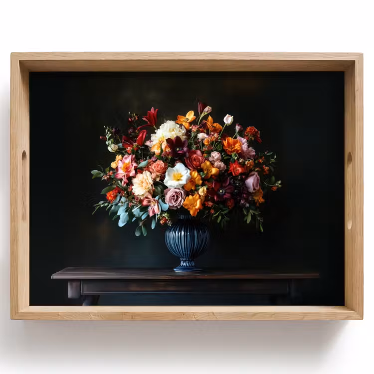 Tray - Large - Flowers - Vase - Bouquet — 1