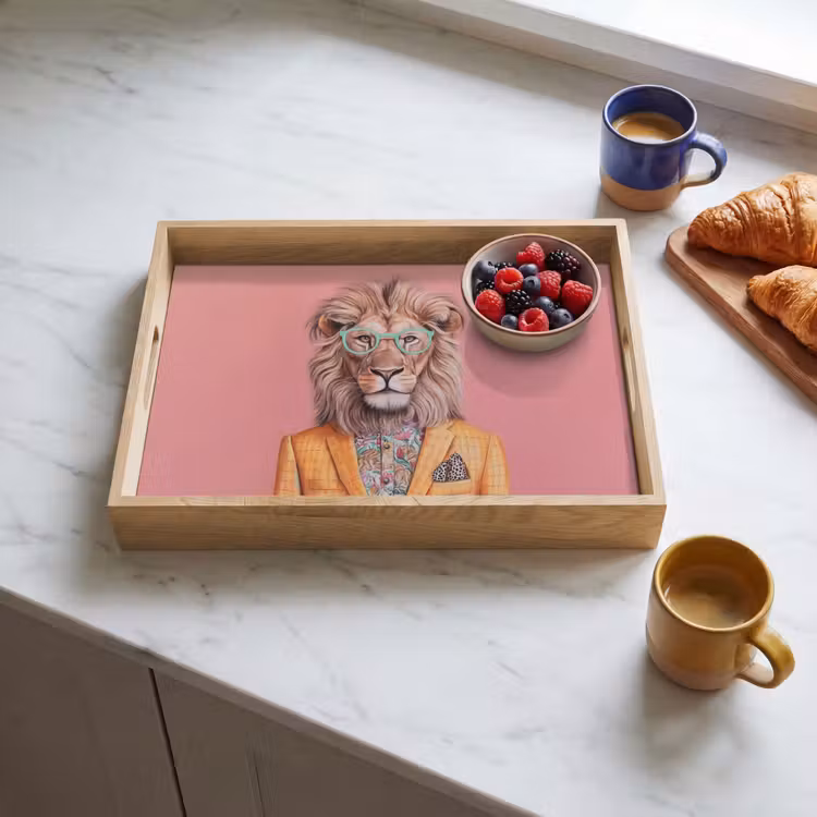 Tray - Lion - Suit - Checkered - Glasses — 3