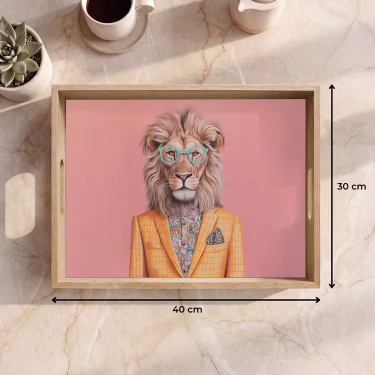 Tray - Lion - Suit - Checkered - Glasses — 8