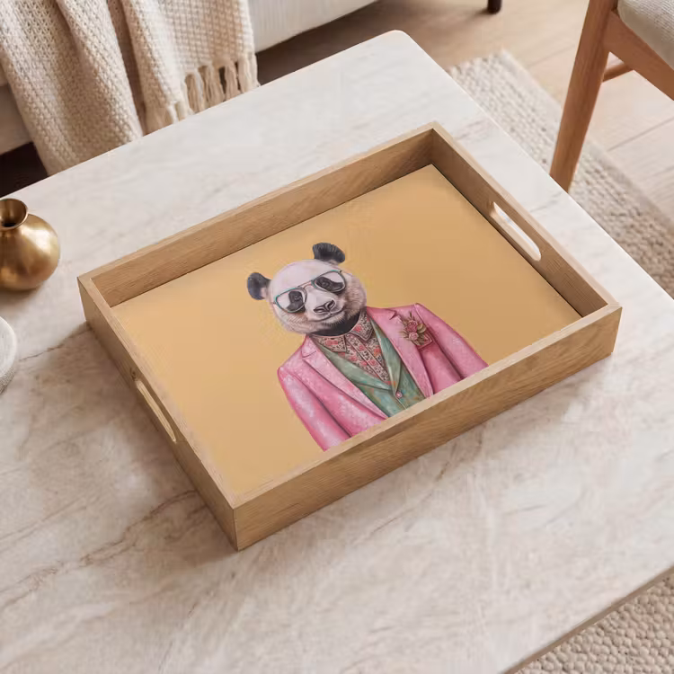 Tray - Panda - Suit - Sunglasses - Blue — 2