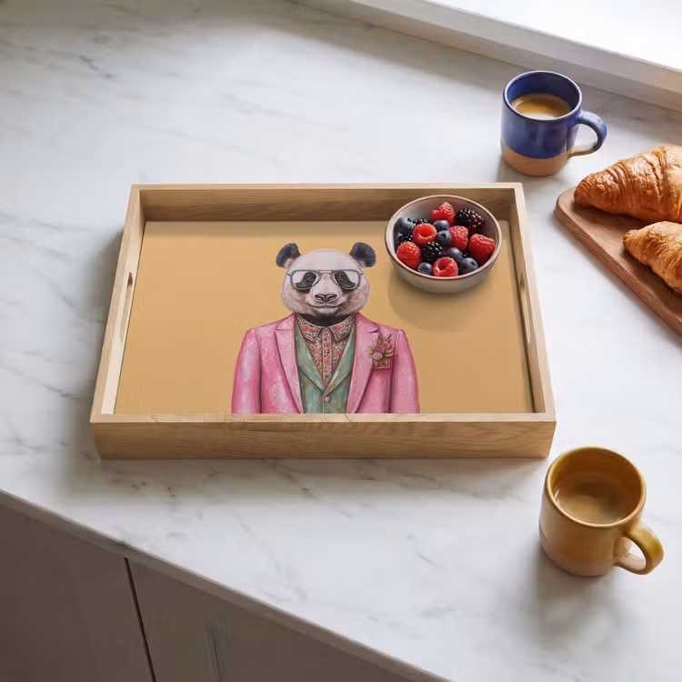Tray - Panda - Suit - Sunglasses - Blue — 3