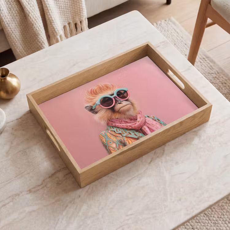 Tray - Scarf - Monkey - Sunglasses - Jacket — 2