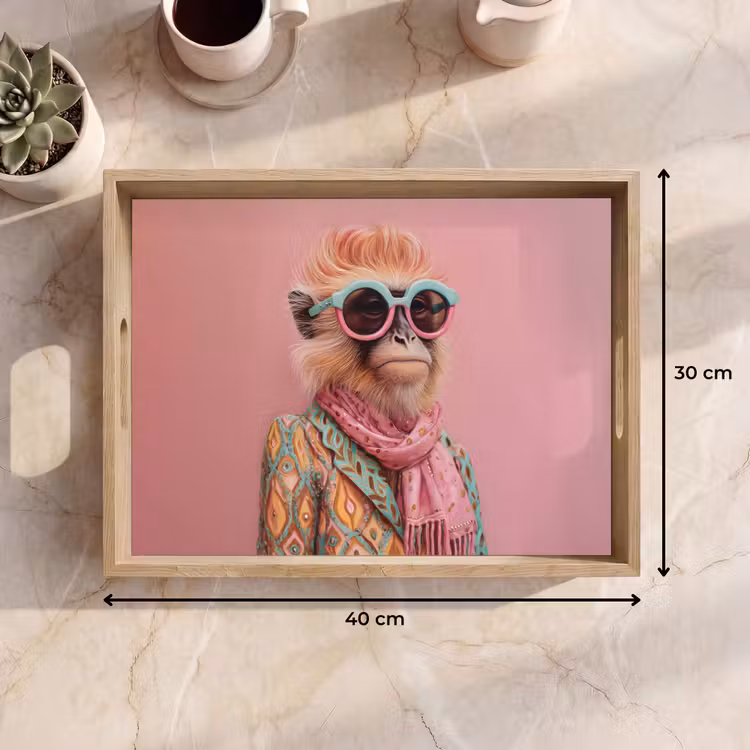 Tray - Scarf - Monkey - Sunglasses - Jacket — 8