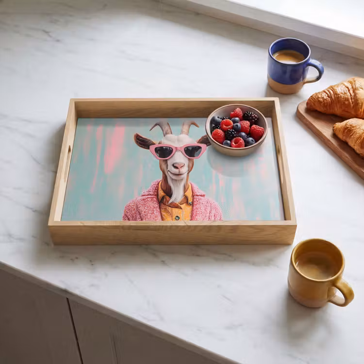 Tray - Sunglasses - Pink - Goat - Hearing — 3