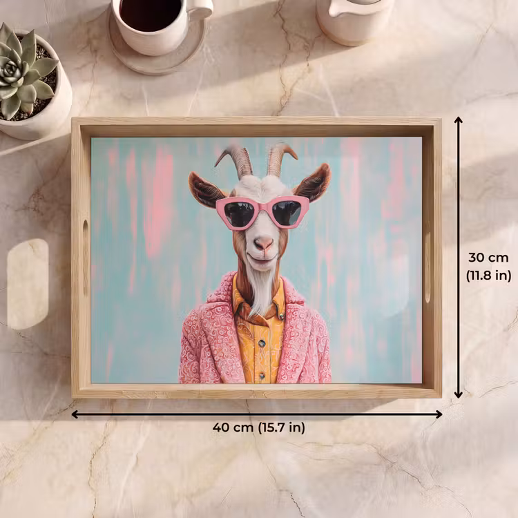 Tray - Sunglasses - Pink - Goat - Hearing — 7