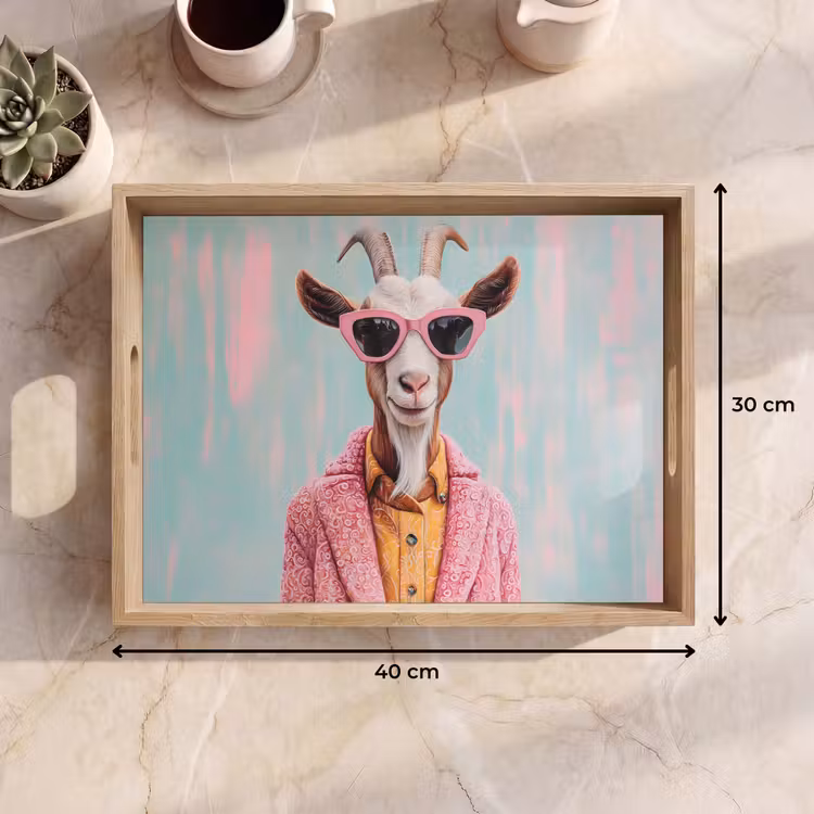 Tray - Sunglasses - Pink - Goat - Hearing — 8