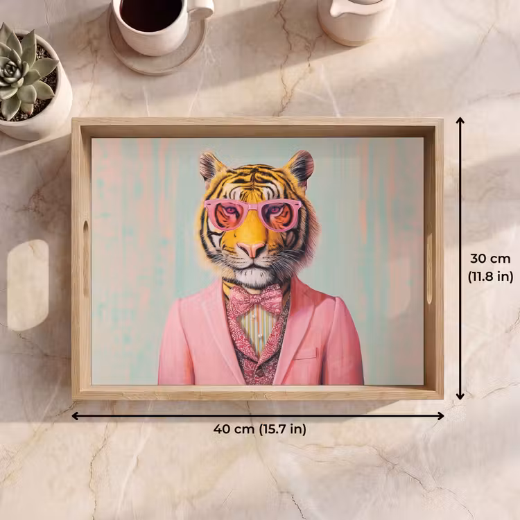 Tray - Tiger - Bow - Jacket - Pink — 7