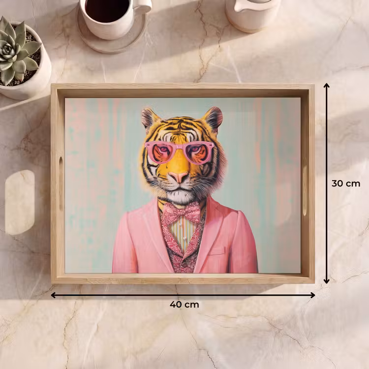 Tray - Tiger - Bow - Jacket - Pink — 8