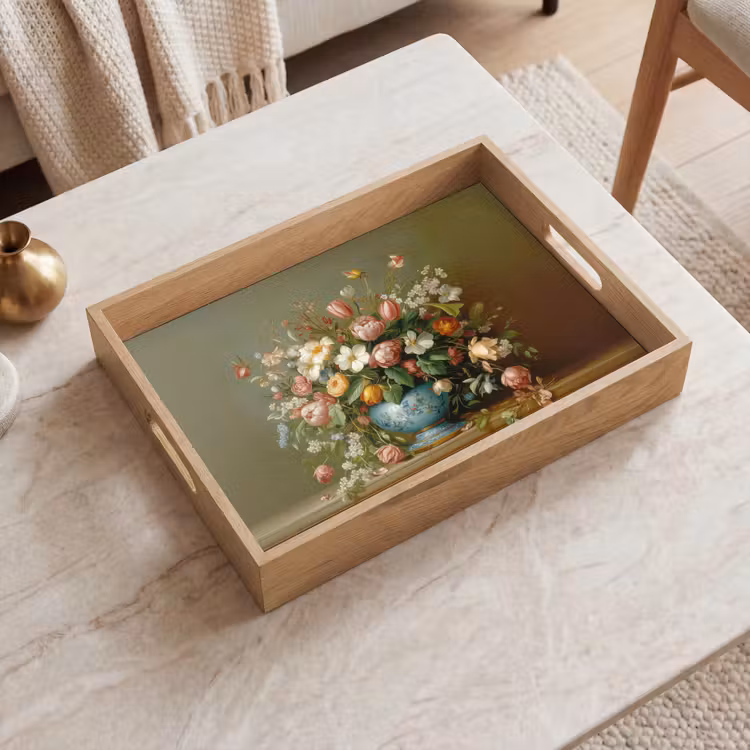 Tray - Vase - Pastel - Colors - Flowers — 2