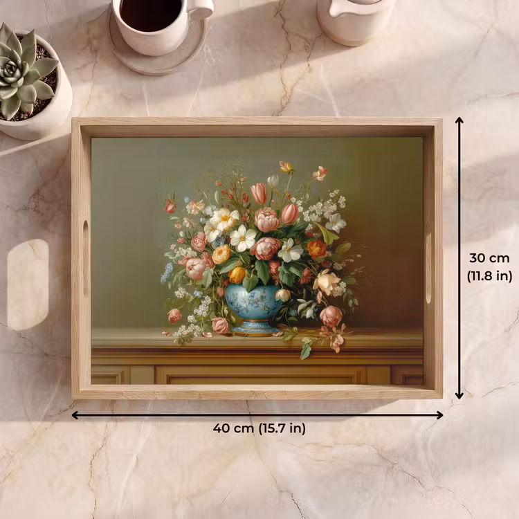 Tray - Vase - Pastel - Colors - Flowers — 7