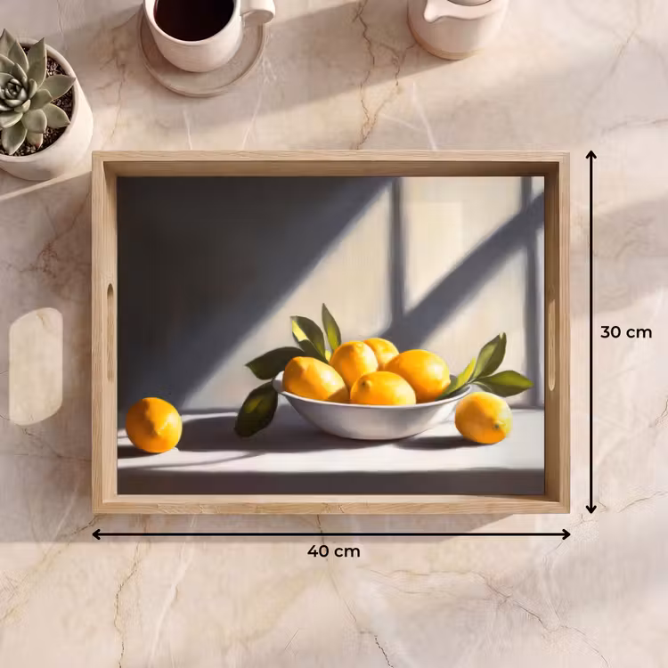 Tray - Lemons - Still Life - Yellow — 8
