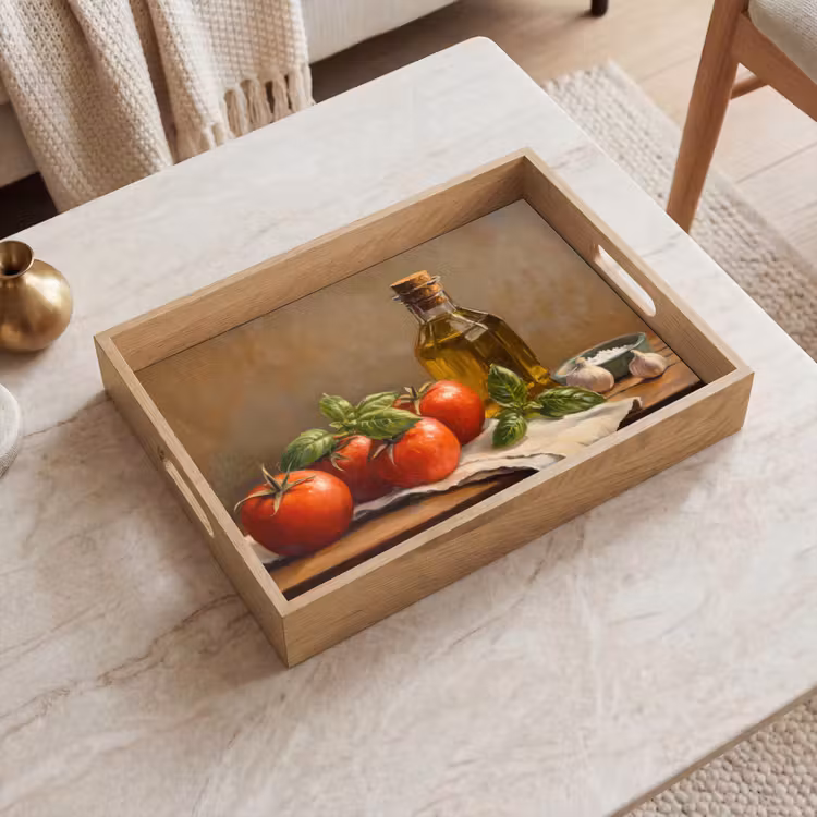 Tray - Tomatoes - Olive oil - Still life — 2