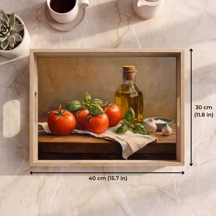 Tray - Tomatoes - Olive oil - Still life — 7