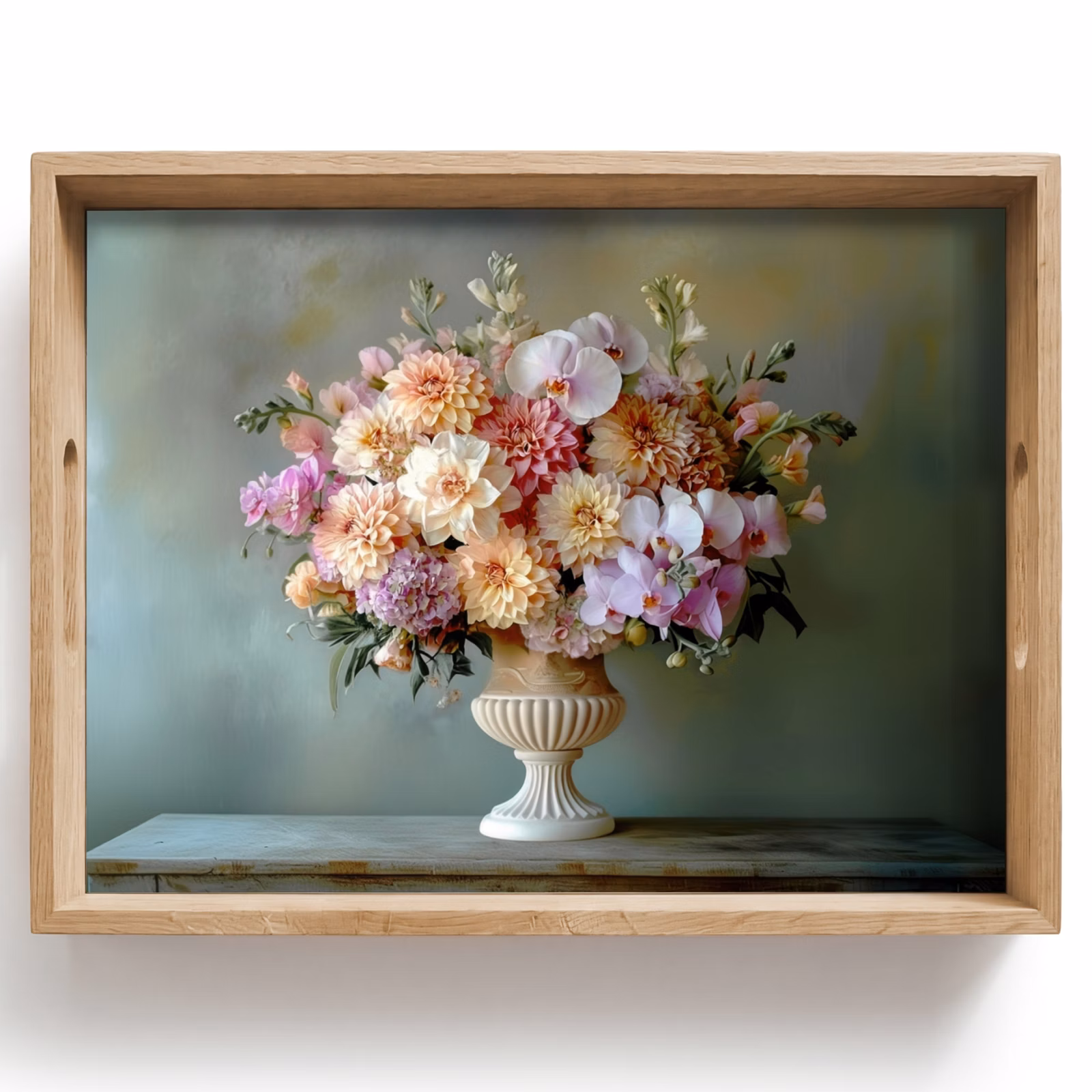 Tray - Orchid - Bouquet - Vase - Flowers — 1