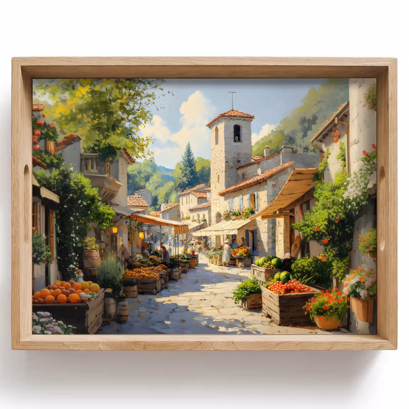 Tray - Village - Sun - Stalls - Houses — 1