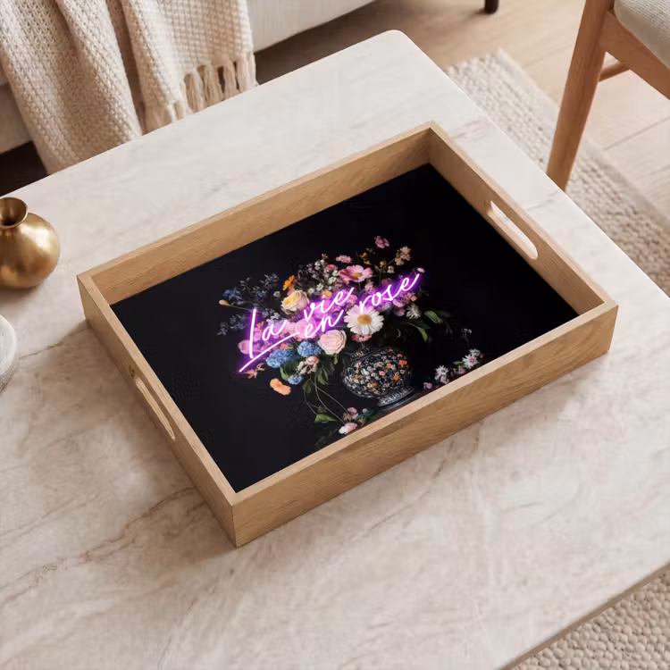 Tray - Neon - Vase - Flowers — 2