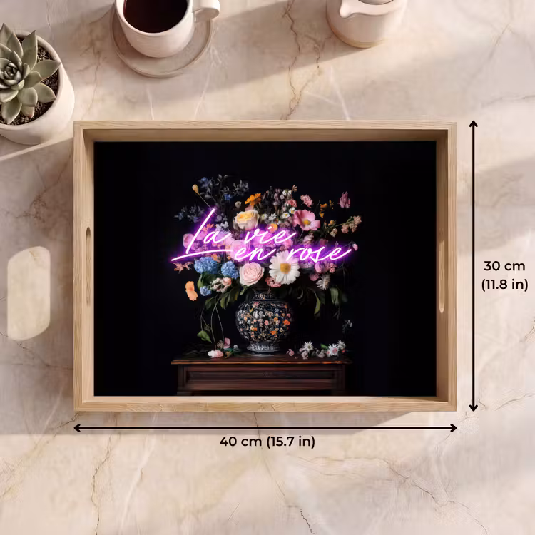 Tray - Neon - Vase - Flowers — 7