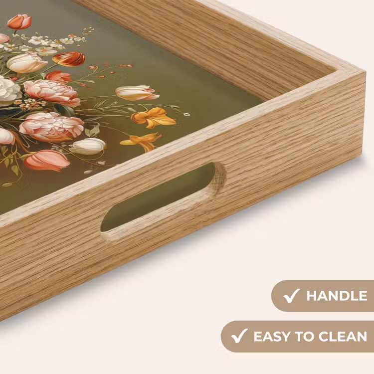 Tray - Neutral - Flowers - Bouquet - Vase — 9