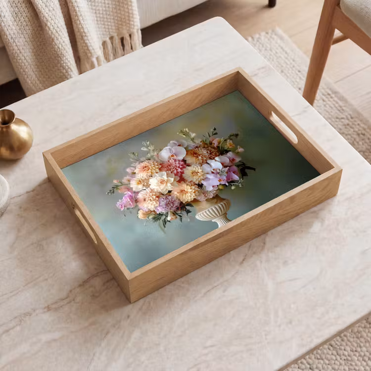Tray - Orchid - Bouquet - Vase - Flowers — 2
