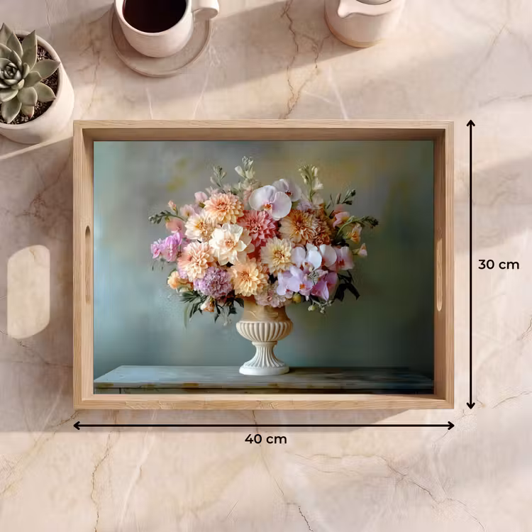 Tray - Orchid - Bouquet - Vase - Flowers — 8