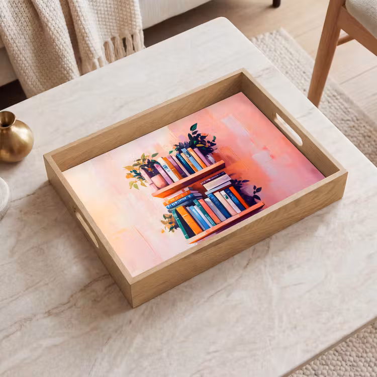Tray - Shelves - Books - Leaves — 2