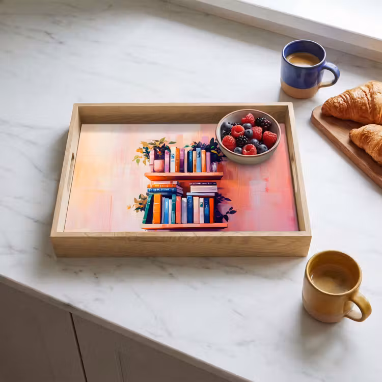 Tray - Shelves - Books - Leaves — 3