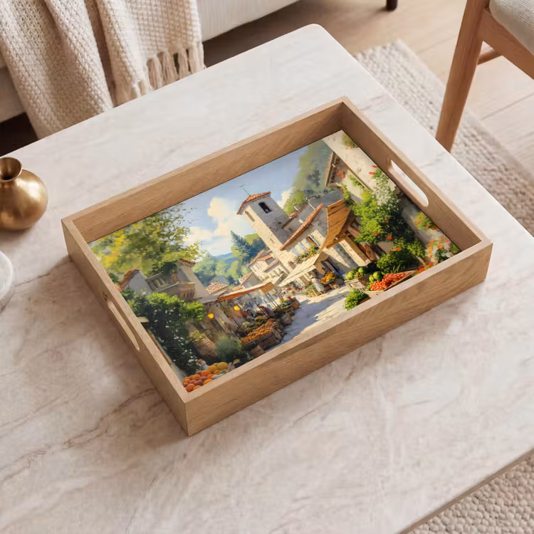 Tray - Village - Sun - Stalls - Houses — 2