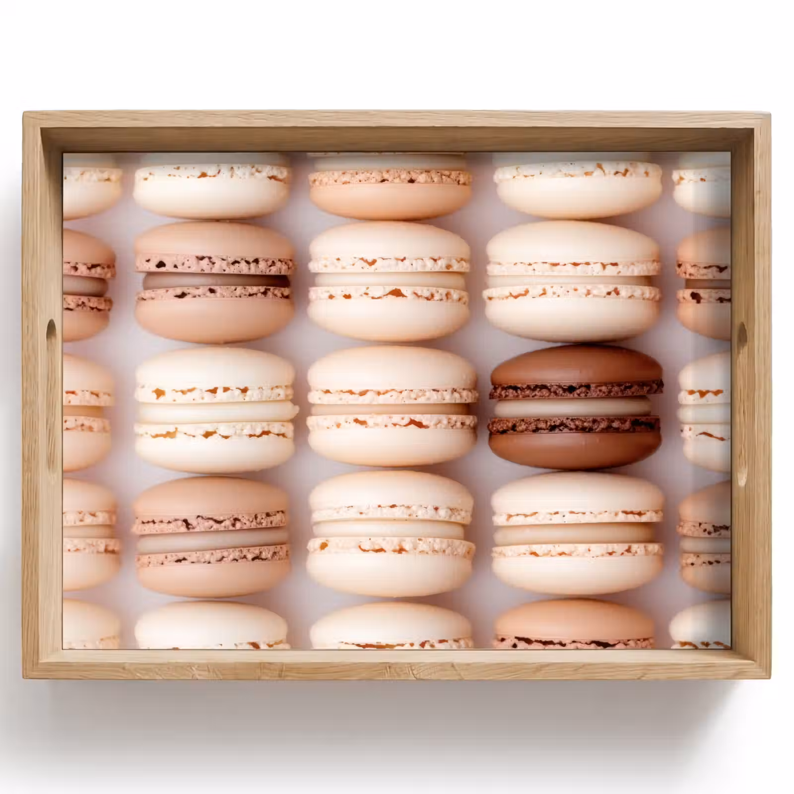 Tray - Macaroons - Beige - Brown — 1