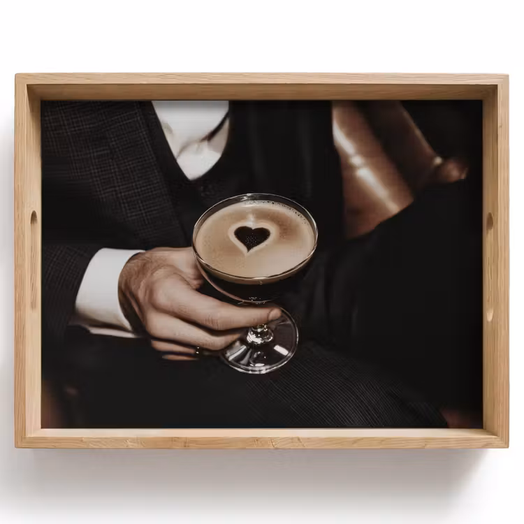 Tray - Heart - Cocktail - Espresso Martini - Hand — 1