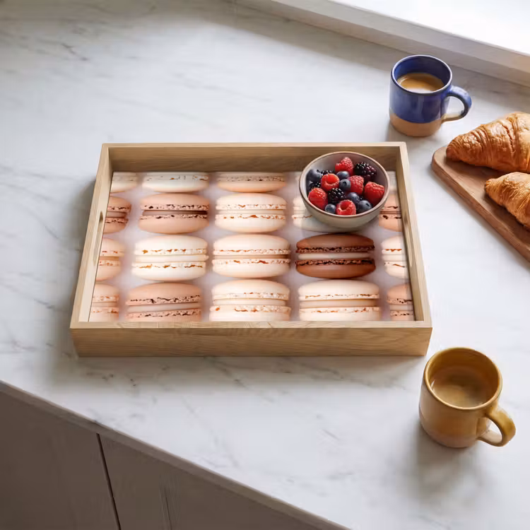 Tray - Macaroons - Beige - Brown — 3