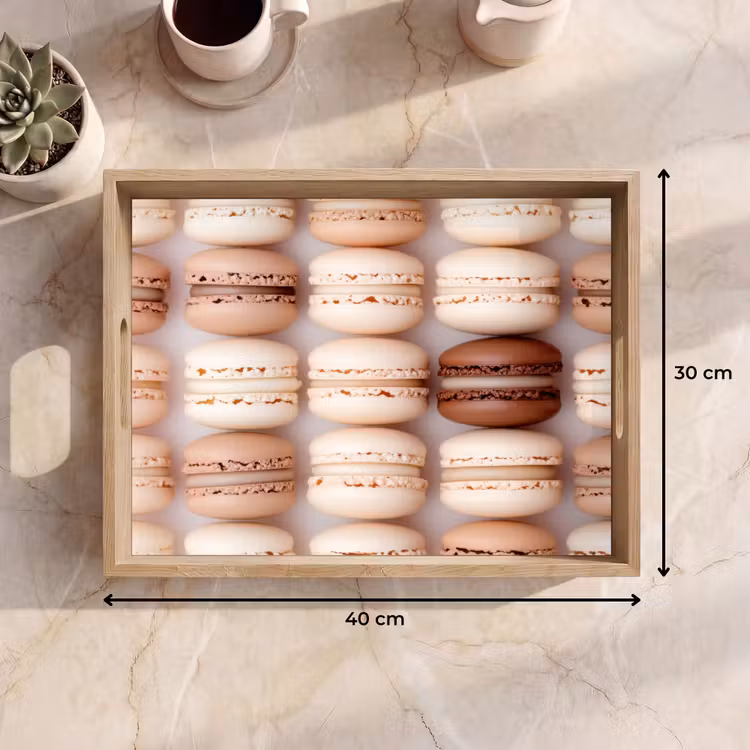 Tray - Macaroons - Beige - Brown — 8