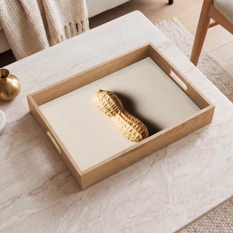 Tray - Peanut - Raw - Beige — 2