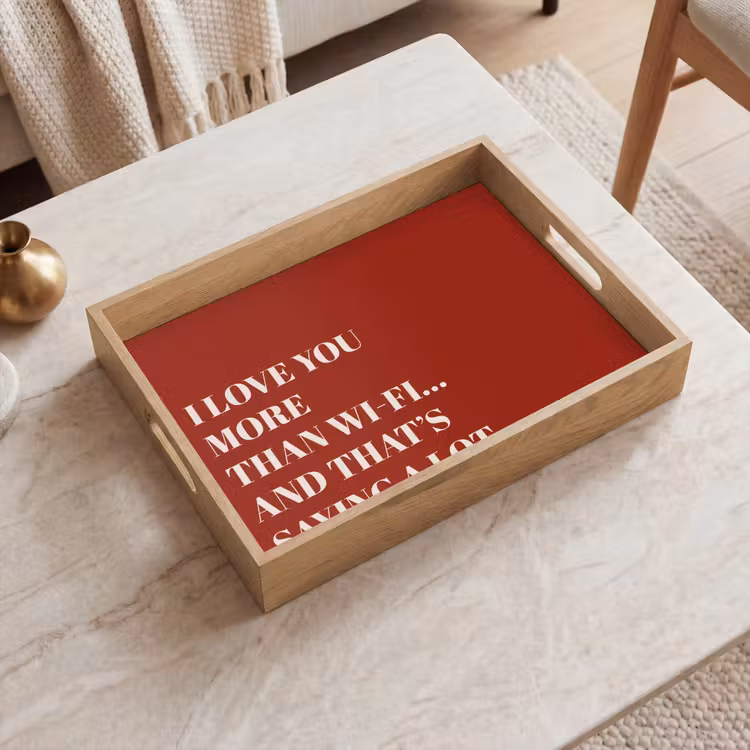 Tray - Red - Quote - Love — 2