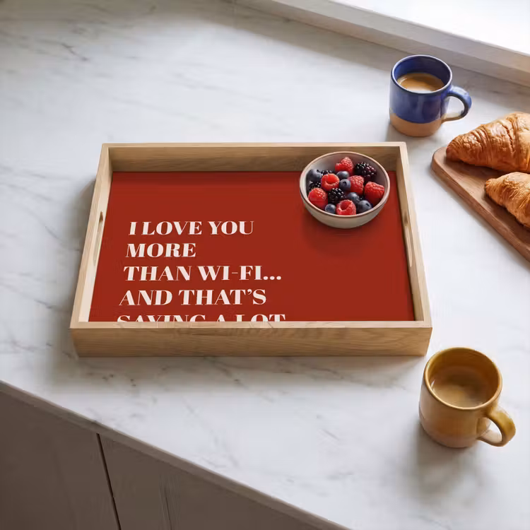 Tray - Red - Quote - Love — 3