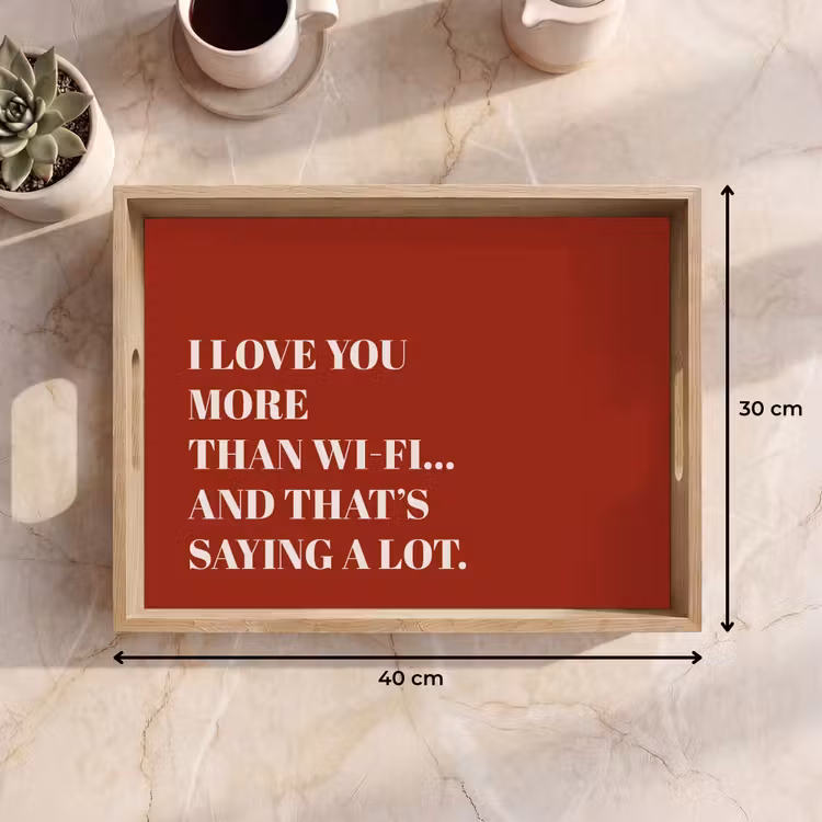 Tray - Red - Quote - Love — 8