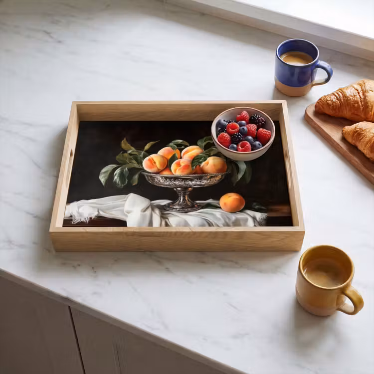 Tray - Still Life - Peaches - Vintage — 3