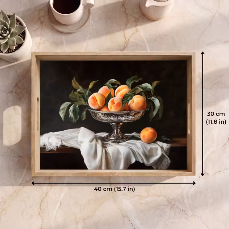 Tray - Still Life - Peaches - Vintage — 7