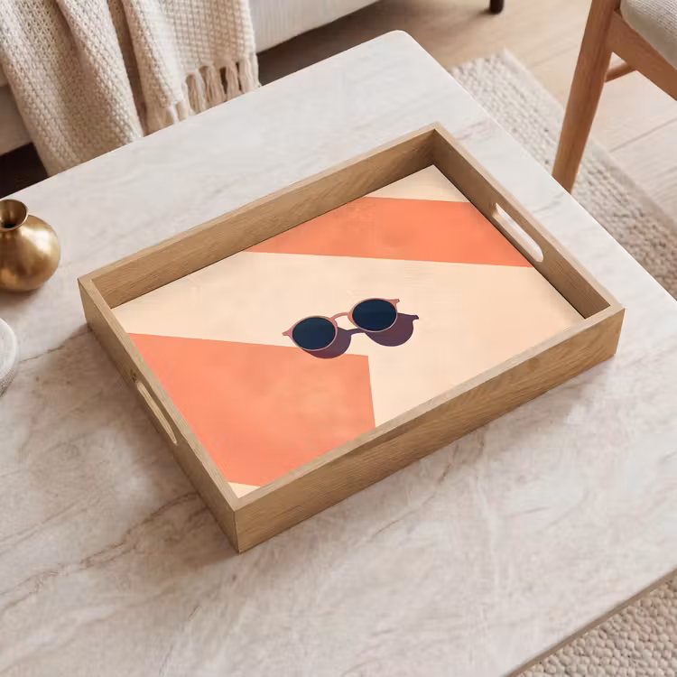 Tray - Sunglasses - Shade - Orange - Minimalist — 2