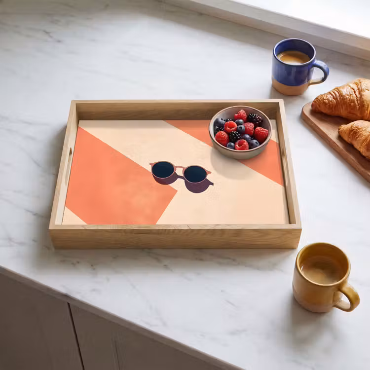 Tray - Sunglasses - Shade - Orange - Minimalist — 3
