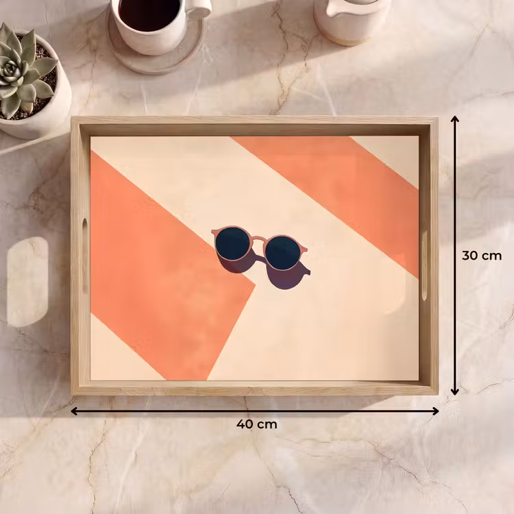 Tray - Sunglasses - Shade - Orange - Minimalist — 8