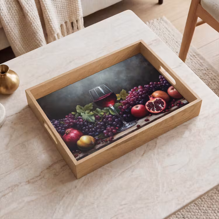 Tray - Wine - Fruit - Still Life — 2