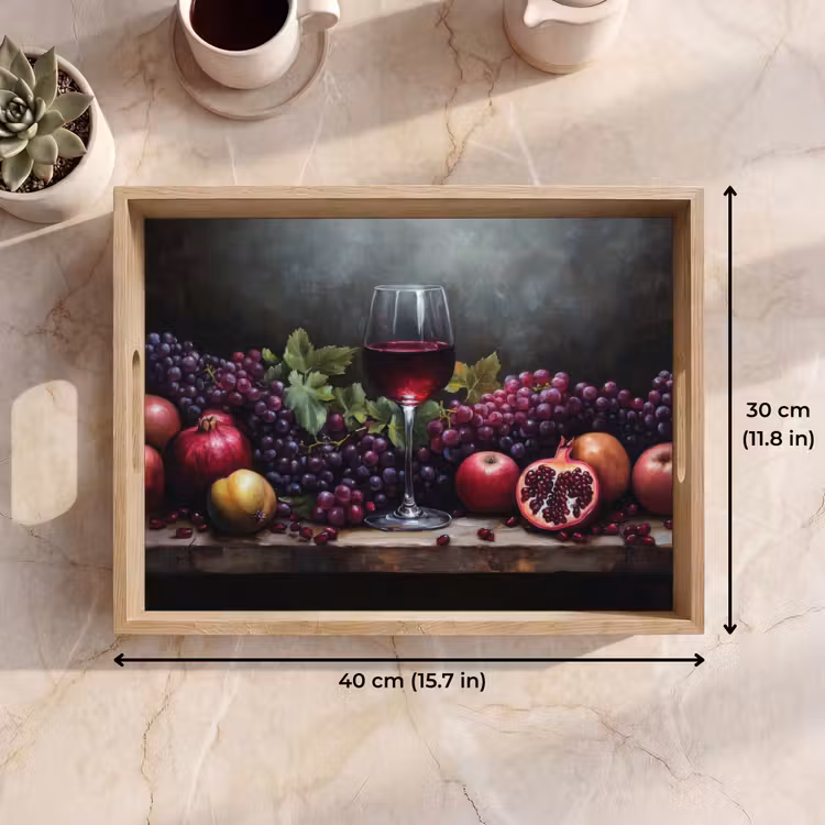 Tray - Wine - Fruit - Still Life — 7