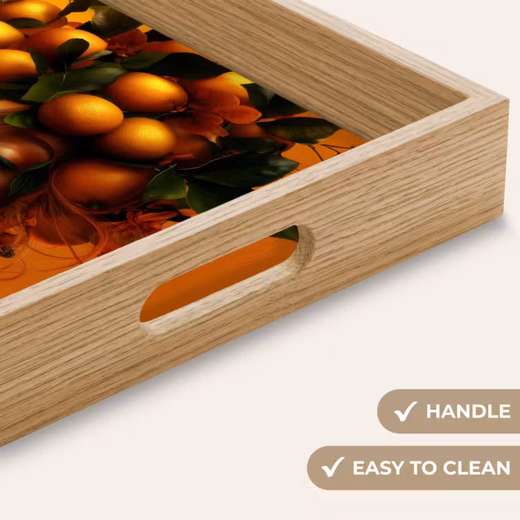 Tray - Woman - Lemons - Blossom - Yellow — 9