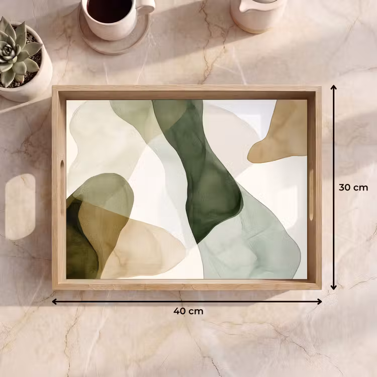 Tray - Japandi - Abstract - Green — 8