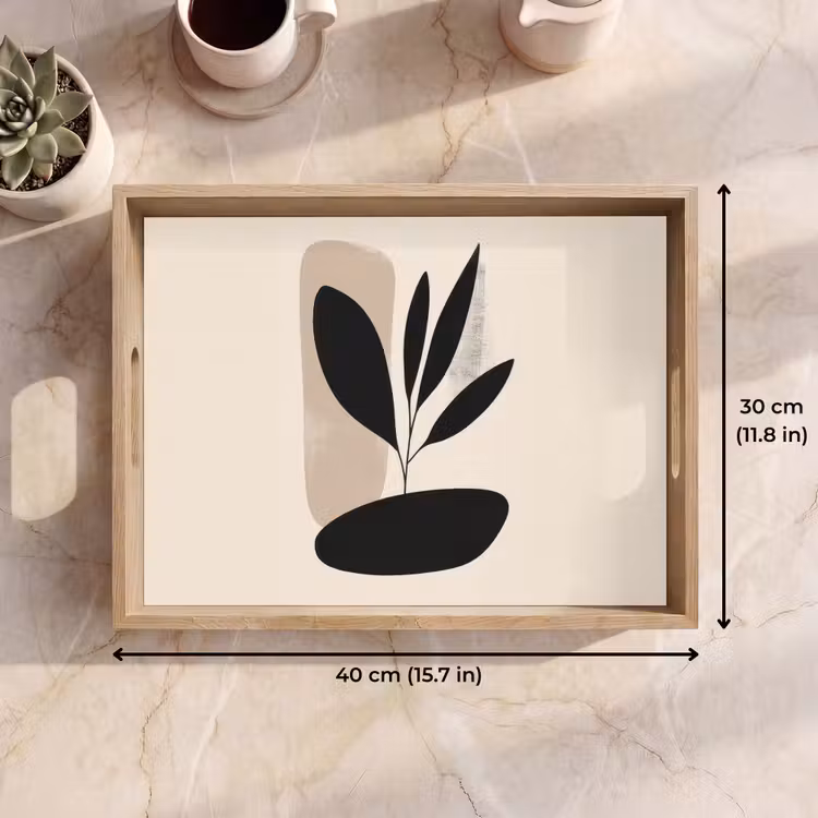 Tray - Plant - Beige - Japandi — 7
