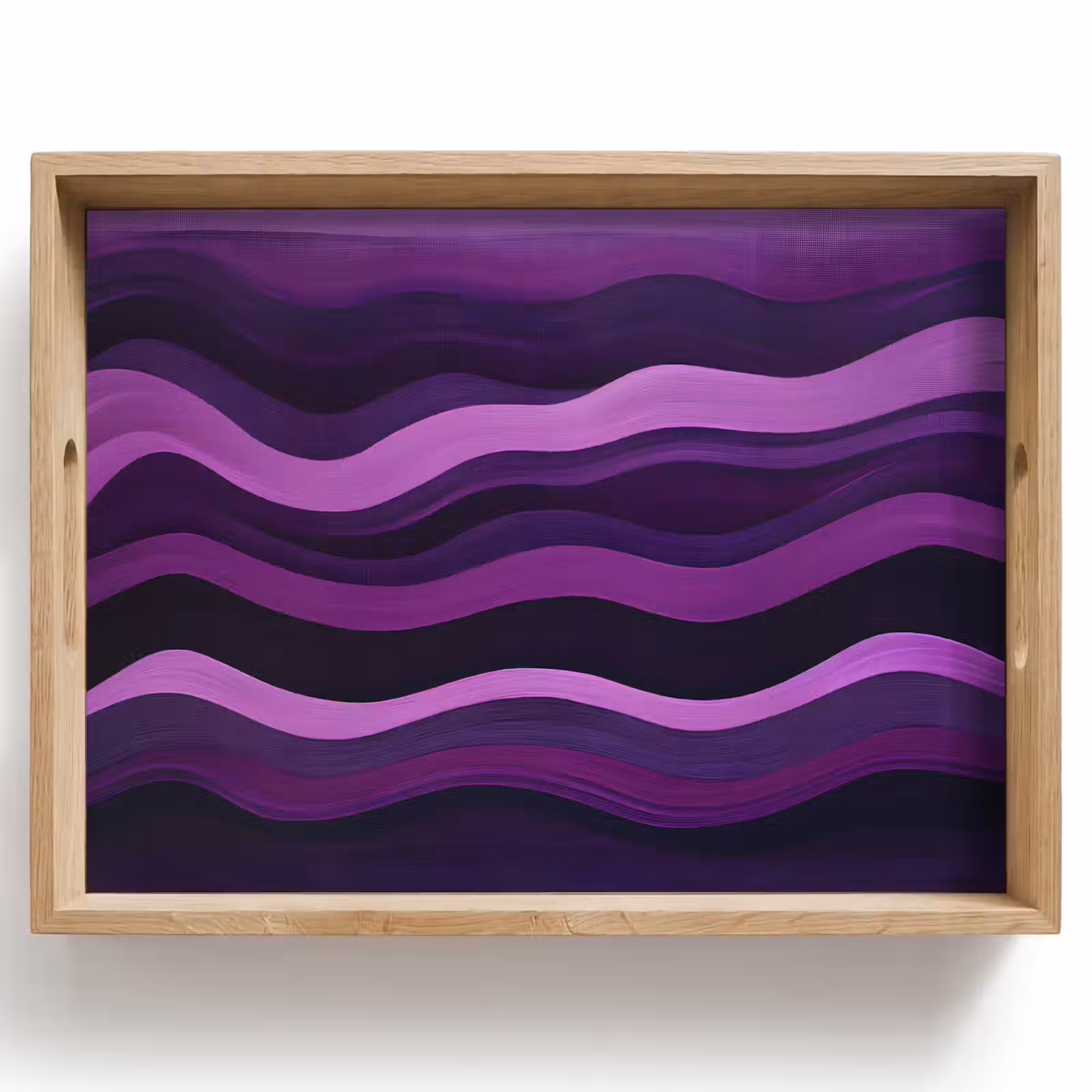 Tray - Lines - Waves - Purple - Abstract — 1