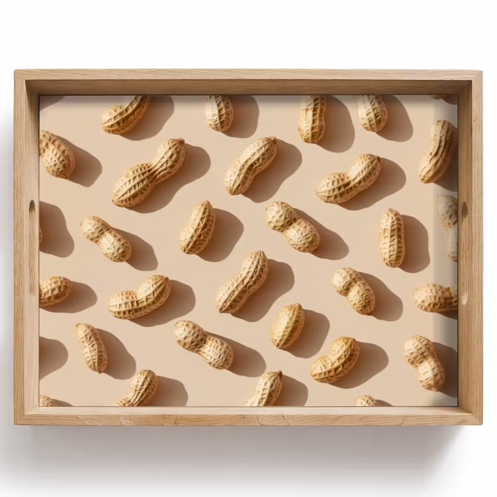 Tray - Peanuts - Pattern - Beige — 1